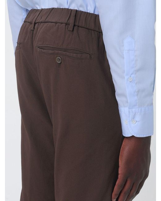 Myths Multicolor Cotton Slim Fit Trousers With Drawstring for men