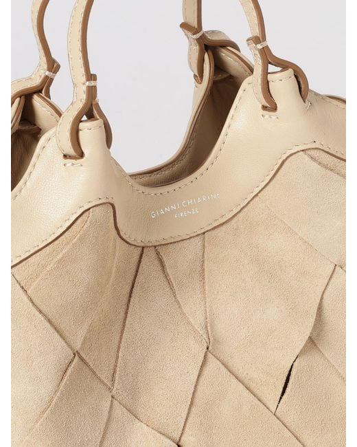 Gianni Chiarini Natural Dua Braided Suede Bag