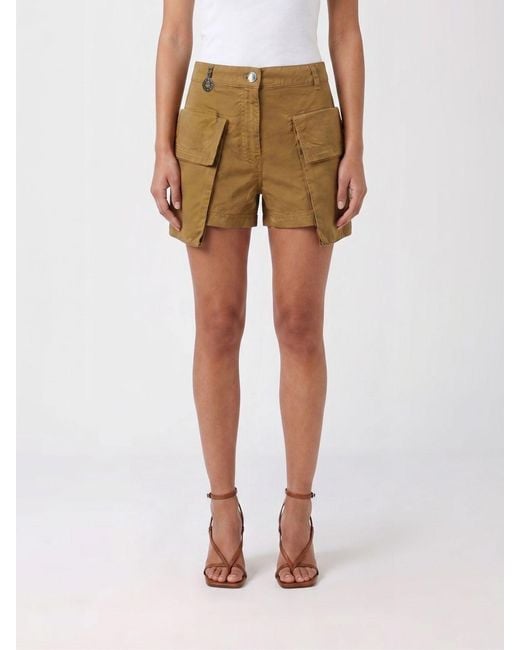 Pinko Natural Cotton Cargo Shorts
