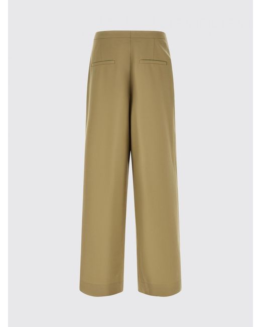 Dries Van Noten Green Wool And Mohair Wide Leg Trousers for men