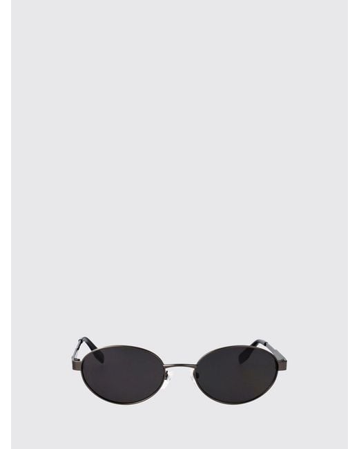 Karl Lagerfeld White Oval Metal Sunglasses With Vintage-Inspired Design