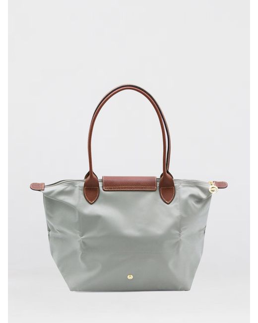 Longchamp Gray Le Pliage Original M Nylon Bag