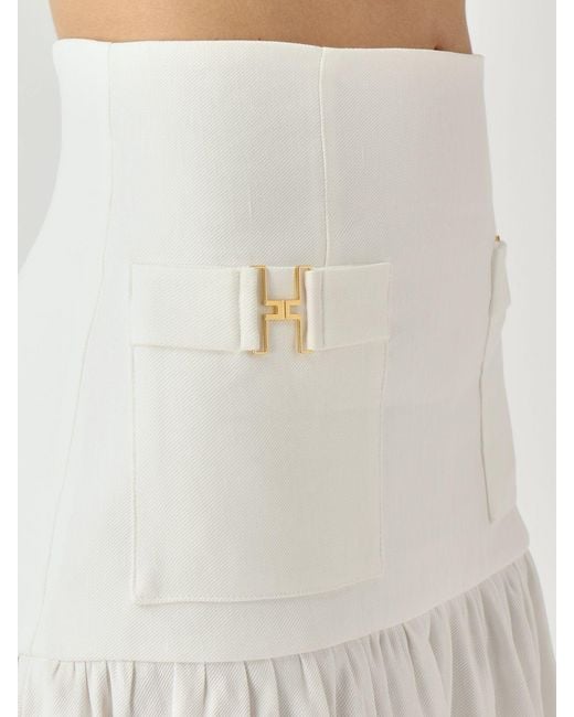 Elisabetta Franchi White Mini Skirt
