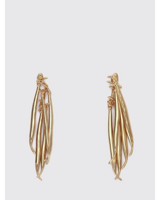 Pendientes Haricots De Latón Jacquemus de color White