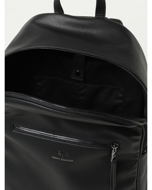 ARMANI EXCHANGE Black Backpack for men