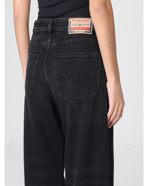 DIESEL Black D-Sire Palazzo Denim Jeans