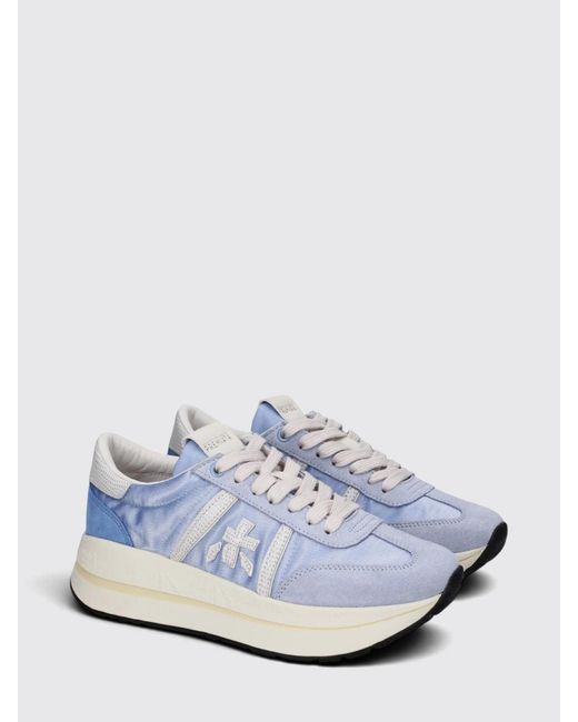 Premiata White Leather Bethcoin Sneakers