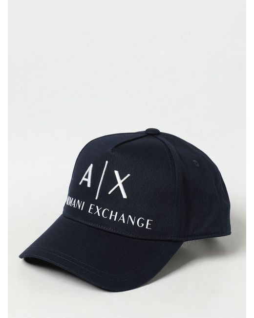 Armani Exchange Blue Hat for men