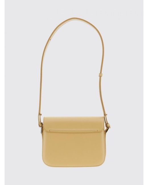 A.P.C. White Grace Small Leather Bag
