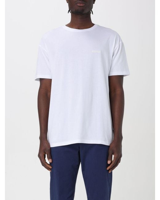 T-shirt in cotone di Aspesi in White da Uomo