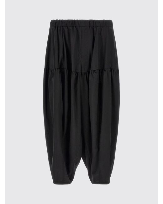 Comme des Garçons Black Comme Des GarÇ Ons Wide-Leg Jersey Trousers With Elasticated Cuffs for men