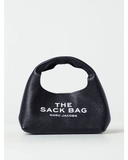 Marc Jacobs Blue The Sack Bag In Grained Leather