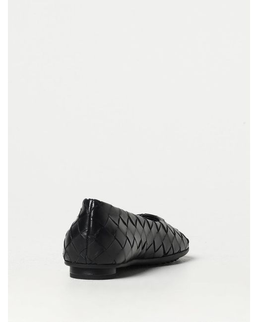 Bottega Veneta Black Intrecciato Ballerinas