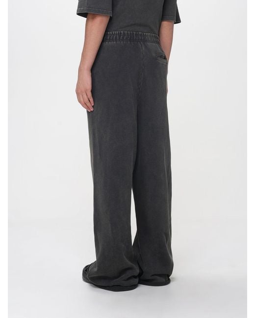 Entire studios Black Cotton Jogging Trousers for men