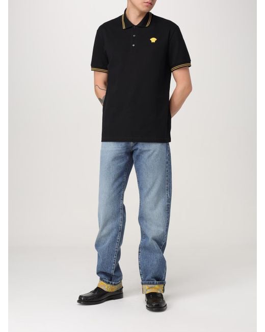 Polo Homme Versace pour homme en coloris Black