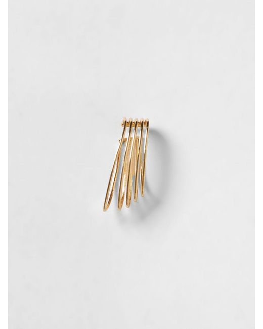 FEDERICA TOSI White La Cage Plated Brass Ear Cuff