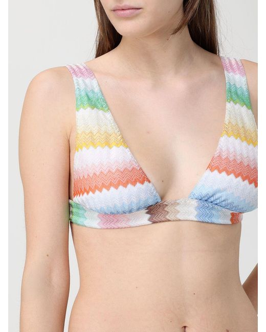Missoni Natural Polyester Zig-Zag Bikini
