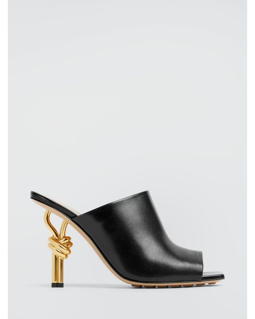 Bottega Veneta Black Flat Sandal