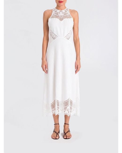 Twinset White Midi Dress