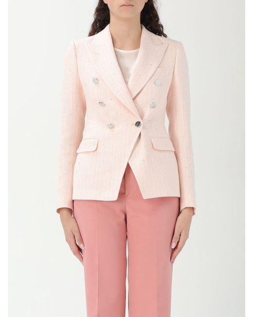 ジャケット TAGLIATORE Tagliatore Jackets Pink Tagliatore Blazer in Pink | Lyst