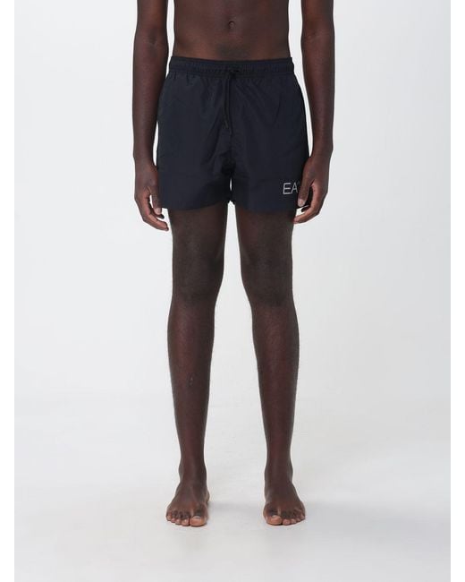 EA7 Blue Polyester Swimsuit for men