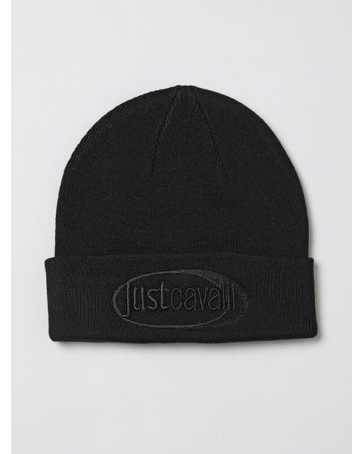 Just Cavalli Black Hat for men