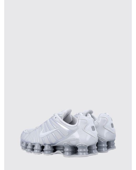 Nike White Shox Tl Mesh And Rubber Sneakers