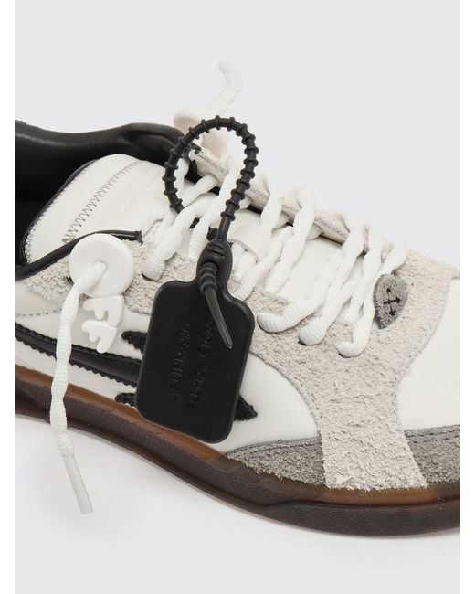 Off-White c/o Virgil Abloh White Suede And Nylon End Of Play Sneakers for men