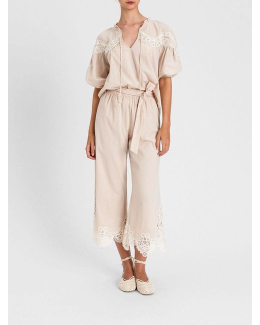 Twinset Natural Cotton Blouse