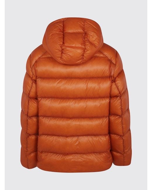 Polo Ralph Lauren Orange Recycled Nylon Puffer Jacket With Hood And Pony Logo for men