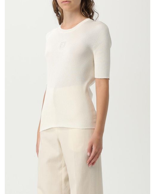 Camiseta Mujer Fendi de color Natural