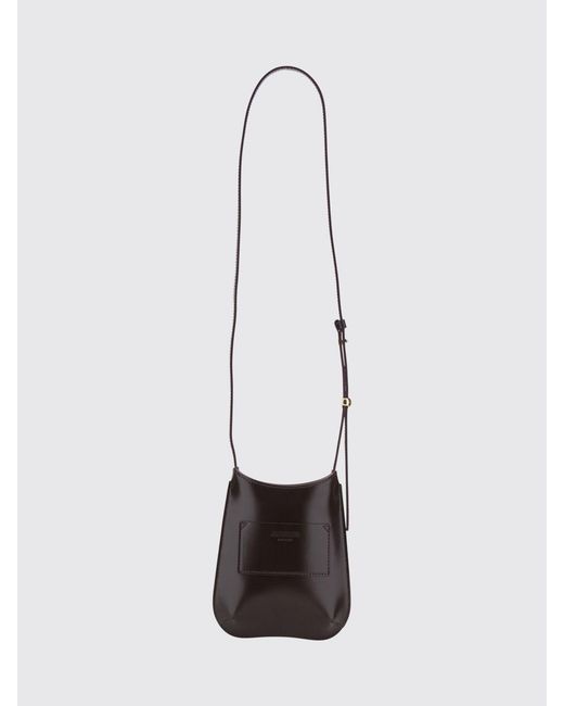 Jacquemus White Le Bisou Bordeaux Brushed Calfskin Crossbody Bag for men