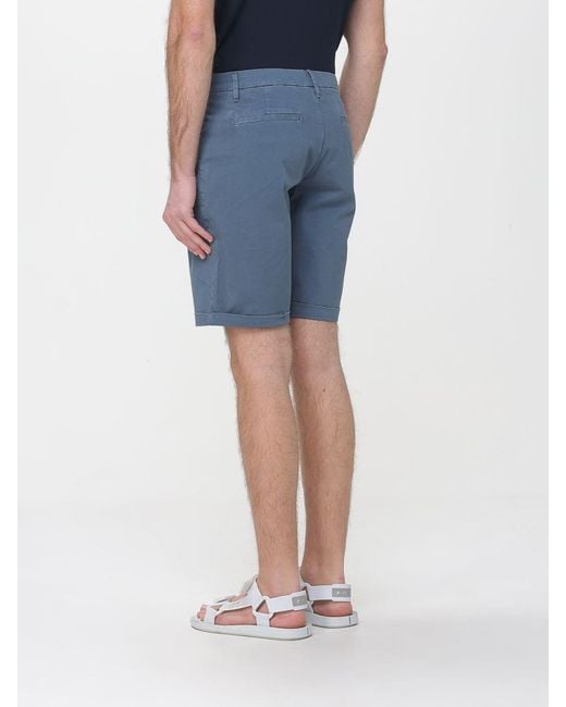 Sun 68 Blue Cotton Shorts for men