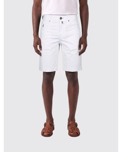 Jacob Cohen White Stretch Cotton Shorts for men