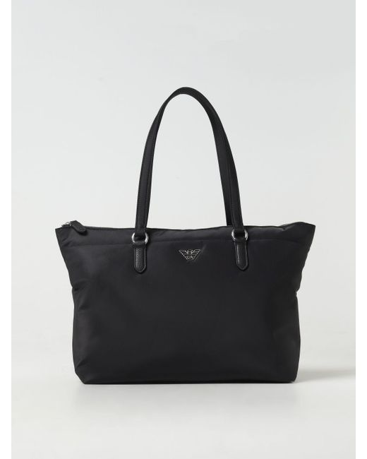 Emporio Armani Black Schultertasche