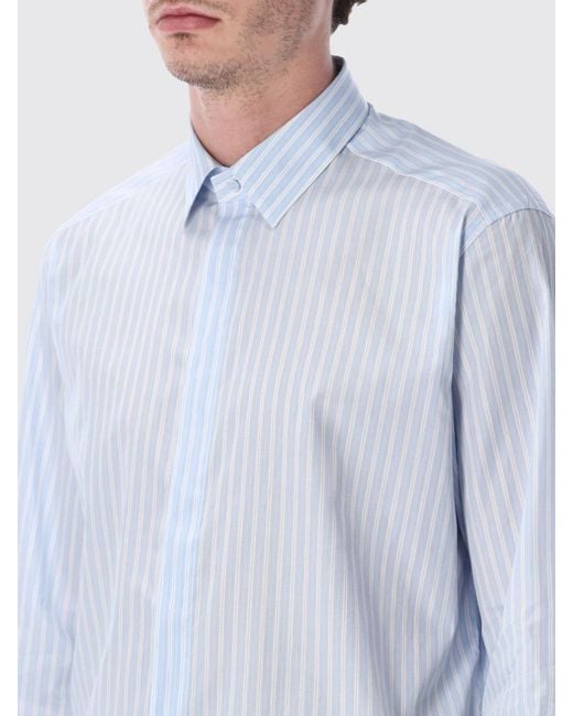 Tom Ford Blue Striped Cotton Classic Shirt for men