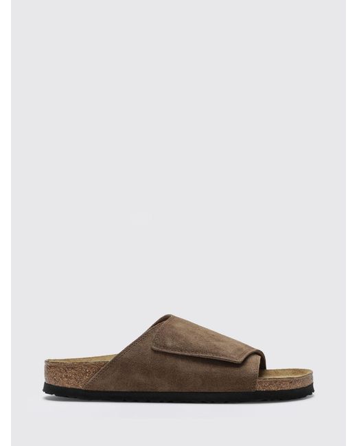 Birkenstock Brown Solana Suede Sandals for men