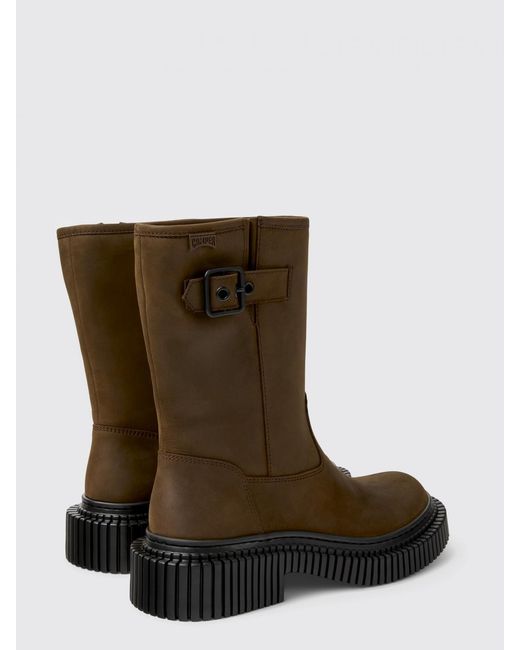 Camper Brown Pix Berlin Nubuck Ankle Boots