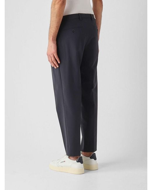Briglia 1949 Blue Stretch Cotton Chino Trousers for men