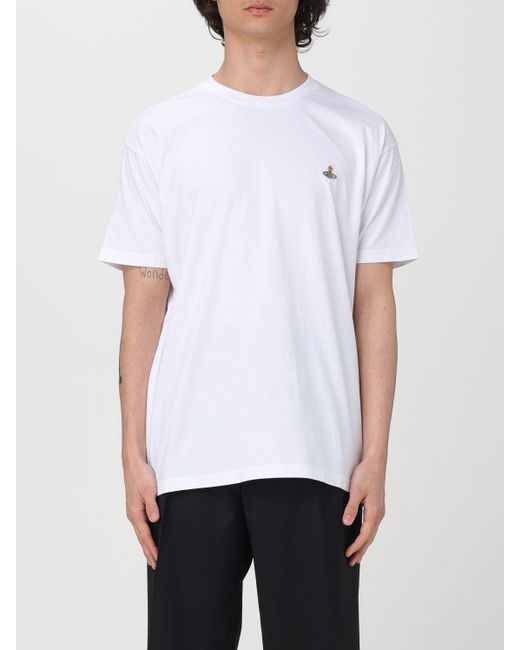 T-shirt basic di Vivienne Westwood in White da Uomo