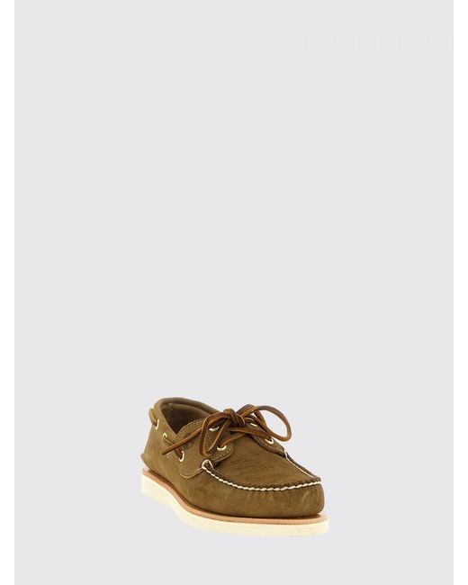Timberland White Noreen Suede Leather Boat Shoes With Raised Apron Toe for men