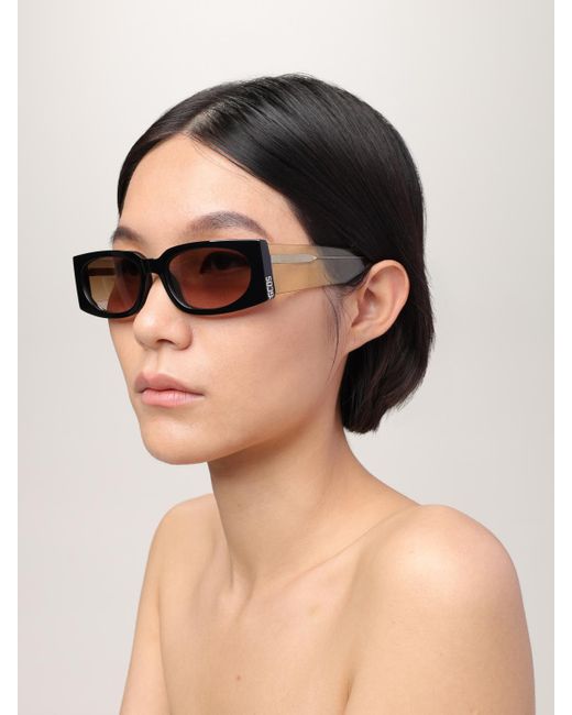 Gcds Natural Rectangular Sunglasses Gradient Lenses