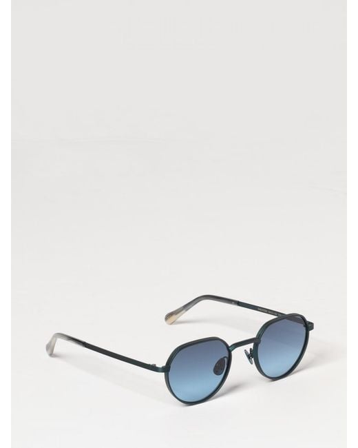 Moscot White Smendrik Sun Metal Sunglasses for men
