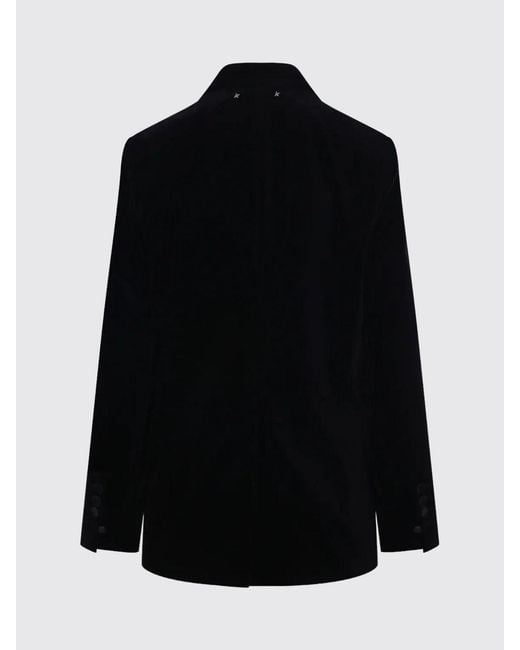 Golden Goose Deluxe Brand Black Double-Breasted Tuxedo Blazer