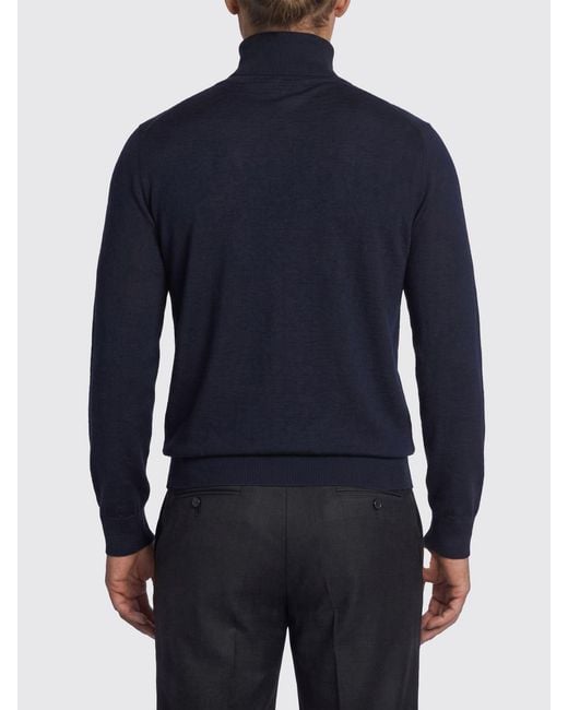 Brioni Blue Sweater for men