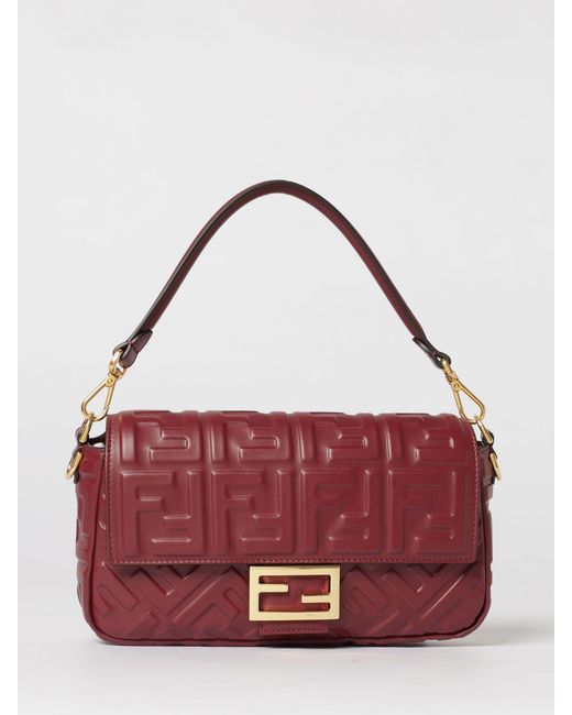 Fendi Red Baguette Bag