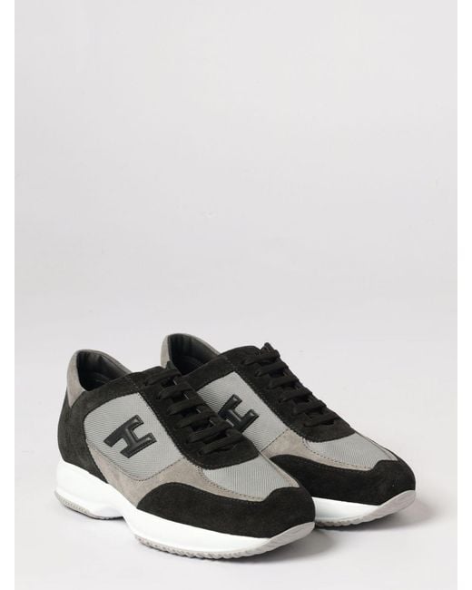 Hogan Multicolor Interactive Mesh And Suede Sneakers for men
