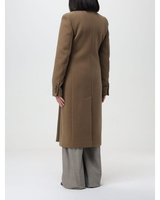 Cappotto in misto lana e cashmere di Sportmax in Brown