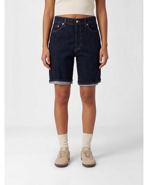 Dondup Blue Stretch Denim Shorts