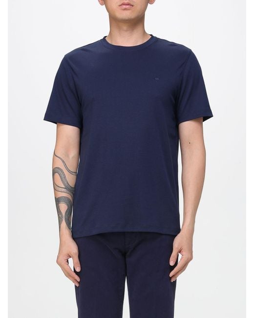 Michael Kors Blue Organic Cotton T-Shirt for men